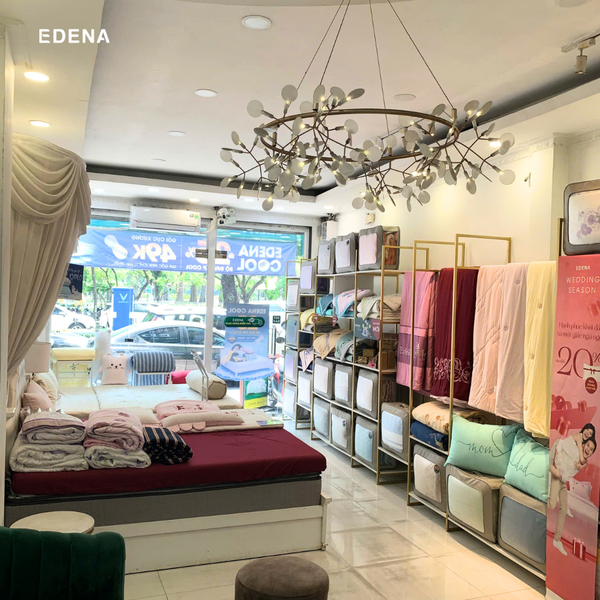 Showroom Edena — không gian trải nghiệm chăn ga gối nệm cao cấp